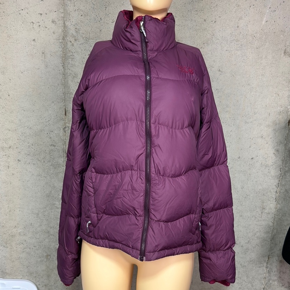 MOUNTAIN HARD WEAR WOMEN'S PURPLE DOWN FILLED PUFFER JACKET SIZE L